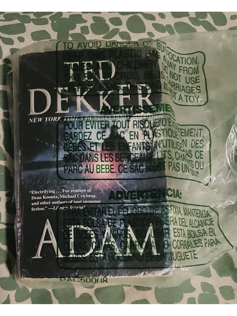 Adam by Ted Dekker Paperback Thriller Novel Suspense Christian Fiction